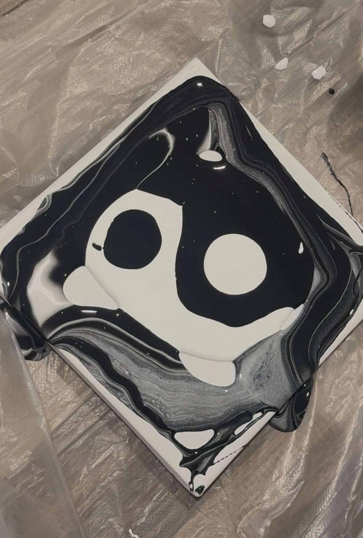 "Duality" - Acrylic + Resin on Canvas